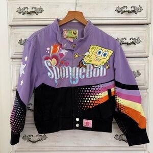 Vintage JH Design SpongeBob Bomber Jacket
